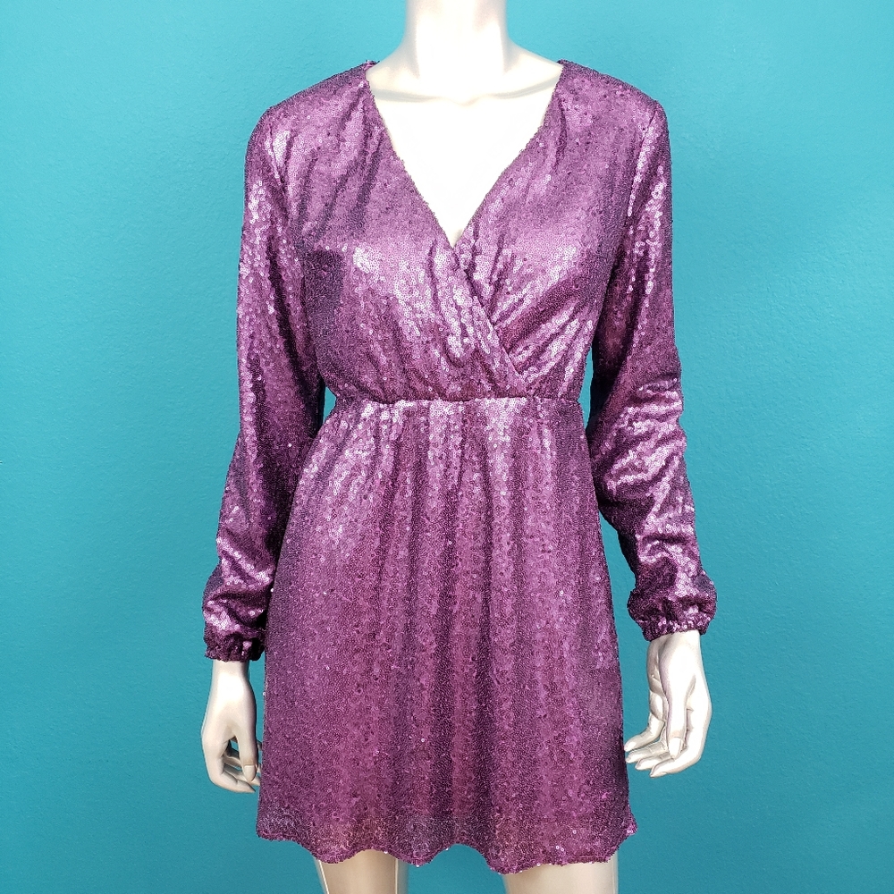 🆕️ 🎬 OUTRAGEOUS FORTUNE Sequin Mini Dress // (NWT)